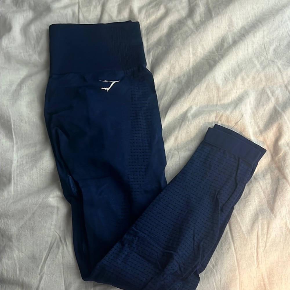 Gymshark blue vital seamless leggings size small